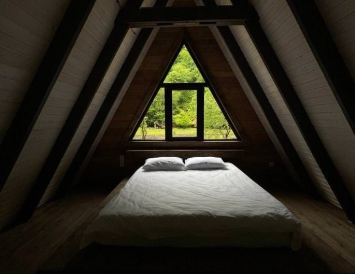 Двухэтажный дом с террасой с видом на природу - Отель Shalet Bridge / ЭКО Шале Мост Гагра