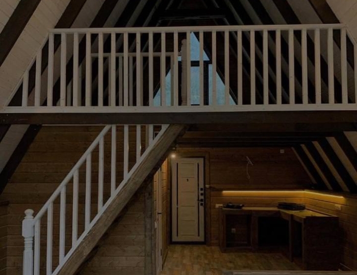 Двухэтажный дом с террасой с видом на природу - Отель Shalet Bridge / ЭКО Шале Мост Гагра